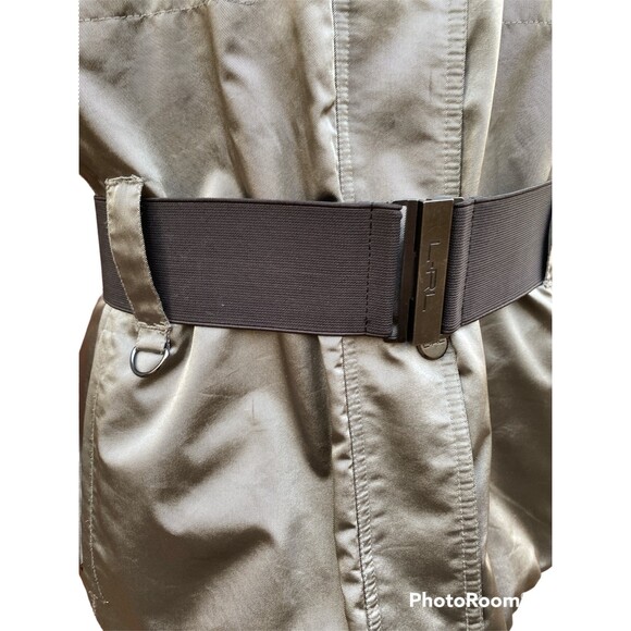Lauren Ralph Lauren Active Silver/Gray Jacket Zipper/Snaps/Belt front closure M - Picture 6 of 11